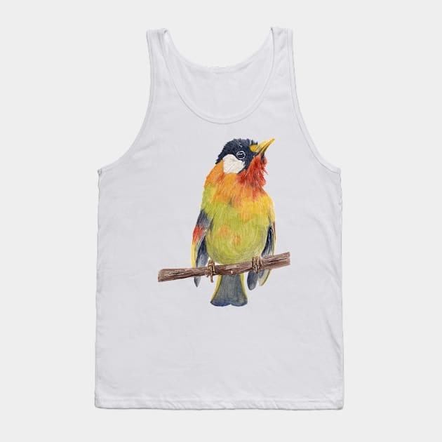 Colorful bird Tank Top by nadiaham